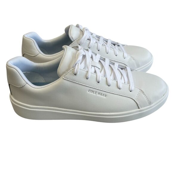 NEW Cole Haan Women\'s 9B Grand Crosscourt II Sneakers White Leather Casual Shoes